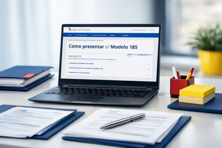 Como presentar el modelo 185