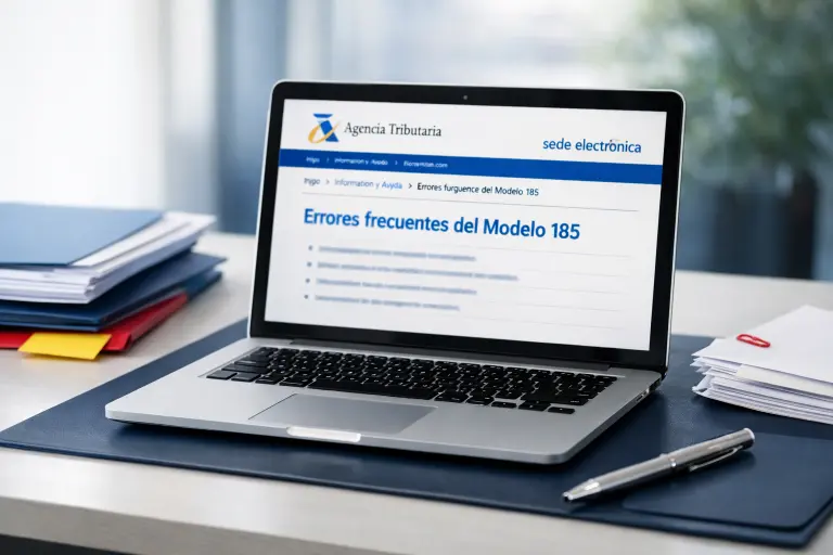 Errores frecuentes del modelo 185