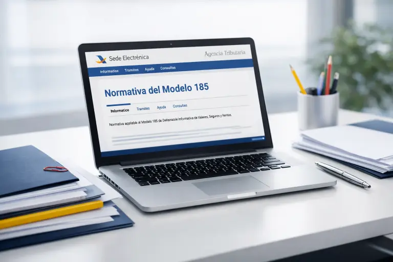 Normativa del modelo 185