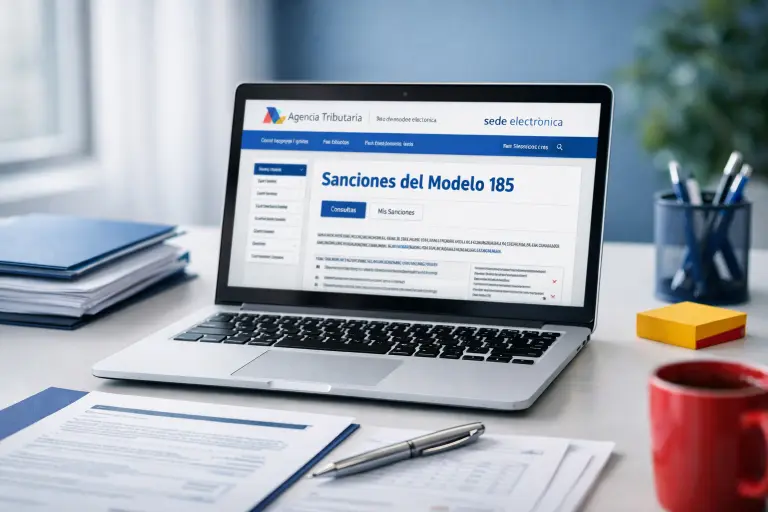 Sanciones del modelo 185
